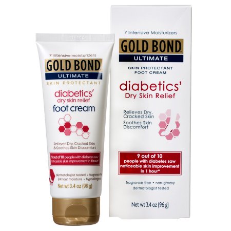 Chattem Foot Moisturizer Gold Bond® Ultimate Diabetics' 3.4 oz. Tube Unscented Cream