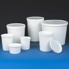 Globe Scientific Lab Storage Container Multi-Purpose HDPE / LDPE Closure 8 oz.