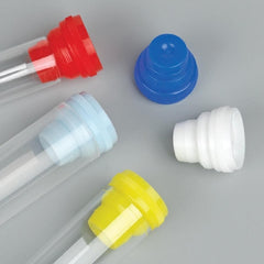 Globe Scientific Multi-Fit Plug Cap White For 10 mm, 12 mm, 13 mm and 16 mm Tubes