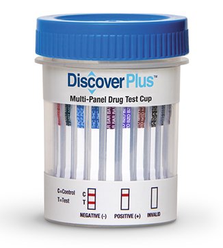 American Screening Corporation Drugs of Abuse Test Discover Plus™ 12-Drug Panel AMP, BAR, BZO, COC, mAMP/MET, MDMA, MTD, OPI300, OXY, PCP, TCA, THC Urine Sample 25 Tests