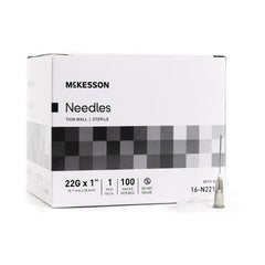 Hypodermic Needle McKesson Without Safety 22 Gauge 1 Inch Length - M-1031792-1355 - Case of 1000