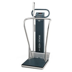 Welch Allyn Column Scale with Handrail Scale-Tronix® Digital LCD Display 880 lbs. Capacity Chrome Battery Operated
