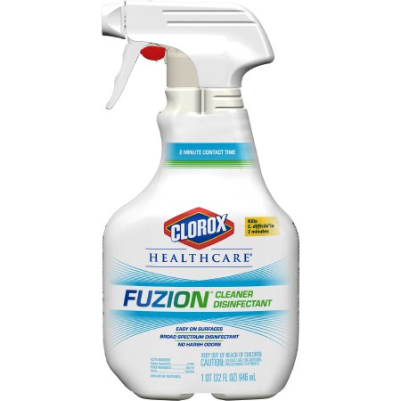 The Clorox Company Clorox Healthcare® Fuzion™ Surface Disinfectant Cleaner Broad Spectrum Liquid 32 oz. Bottle Scented NonSterile - M-1032145-3936 - Case of 9