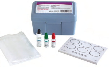 Cardinal Rapid Test Kit Cardinal Health™ Color Mono Agglutination Test Infectious Mononucleosis Serum / Plasma Sample 50 Tests