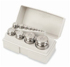 Fisher Scientific Weight Set Troemner™ ASTM Class 7 Classification, 1 Gram to 1 kg Weight, 1 Gram to 1 kg Mass, 7.85 g/cm3 at 20°C Density, Cylindrical with Handling Knob Shape, Multiple Packaging Quantity