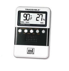 Market Lab Inc Digital Thermometer / Hygrometer Treaceable® Fahrenheit / Celsius 32° to 122°F (0° to 50°C) Free-standing / Wall Mount Battery Operated