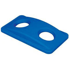 RJ Schinner Co Recycle Bin Lid Slim Jim® 2.8 X 11.3 X 20.4 Inch, Blue, Plastic, Rectangular, Canopy, Snap-On - M-1032688-3090 - Case of 4