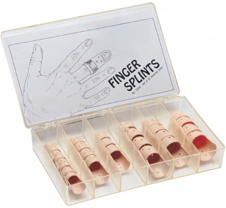 DJO Finger Splint Kit Stax® Assorted Sizes Left or Right Hand Beige