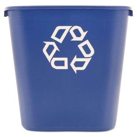 Lagasse Recycling Container Rubbermaid® 28-1/8 Quart Rectangular Blue Plastic Open Top - M-1033111-2452 - Each