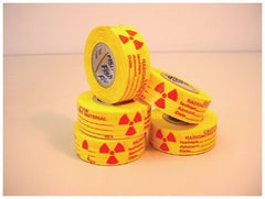 Fisher Scientific Pre-Printed Label Fisherbrand™ Laboratory Use Yellow Paper CAUTION RADIOACTIVE MATERIAL Diagram / Symbol 3/4 Inch X 14 Yard - M-1033121-1398 - Each