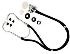 Med-Tech Resources Sprague Stethoscope Black 2-Tube 22 Inch Tube Double-Sided Chestpiece