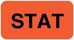 Pre-Printed Label Advisory Label Red Paper STAT Black Alert Label 7/8 X 1-5/8 Inch
