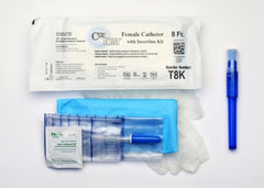 Cure Medical Intermittent Catheter Kit Cure Twist® Female / Straight Tip 8 Fr.