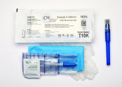 Cure Medical Intermittent Catheter Kit Cure Twist® Female / Straight Tip 10 Fr. Without Balloon