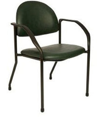 The Brewer Company Side Chair Royal Blue Fixed Armrests Vinyl