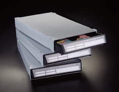 Simport Scientific Cassette Storage Drawer Simport® 2-1/8 X 9-1/8 X 15-7/8 Inch Gray High Impact Polystyrene 250 Cassette Capacity