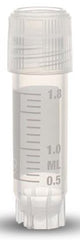Simport Scientific Cryovial® Cryogenic Tube Round Bottom Plain 12.5 X 47 mm 2 mL Without Color Coding Screw Cap Polypropylene Tube