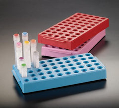 Simport Scientific Stacking Cryogenic Rack Cryovial® 50 Place 12 mm Tube Size Blue 25 X 100 X 200 mm