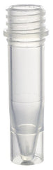 Simport Scientific Micrewtube® Microcentrifuge Tube Skirted Bottom Plain 12.8 X 44 mm 1.5 mL Without Color Coding Screw Cap Polypropylene Tube