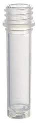 Simport Scientific Micrewtube® Microcentrifuge Tube Skirted Bottom Plain 9.8 X 44 mm 2 mL Without Color Coding Screw Cap Polypropylene Tube