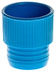 Simport Scientific T401 Series Tube Closure Polyethylene Plug Cap Blue 17 mm For 17 mm Test Tubes
