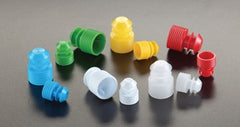 Simport Scientific T404 Series Tube Closure Polyethylene Flanged Plug Cap Blue 12 mm For 12 mm Tubes NonSterile