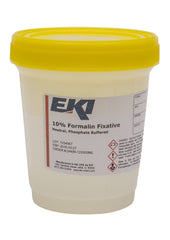 Ek Industries Inc Prefilled Formalin Container Polypropylene 250 mL Fill in 500 mL (16.9 oz.) Screw Cap Warning Label / Patient Information NonSterile