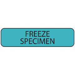 Precision Dynamics Pre-Printed Label MedVision® Laboratory Use Blue Paper FREEZE SPECIMEN Black Temperature Control 5/16 X 1-1/4 Inch - M-1035385-4769 - Roll of 1