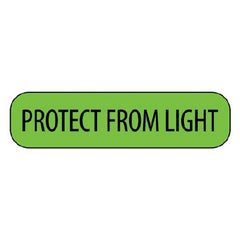 Precision Dynamics Pre-Printed Label MedVision® Communication Fill In Green Paper PROTECT FROM LIGHT Black Caution 3/8 X 1-7/16 Inch - M-1035386-1110 - Roll of 1