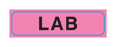 United Ad Label Pre-Printed Label Advisory Label Flourescent Pink Matte Coldstick MMS Black 5/16 X 1-1/4 Inch - M-1035827-2070 - Roll of 760