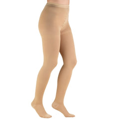 TruForm Compression Pantyhose Truform® Waist High Medium Beige Closed Toe