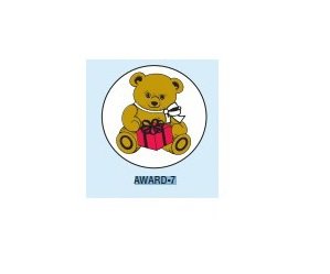 Shamrock Scientific 150 per Unit Teddy Bear Sticker