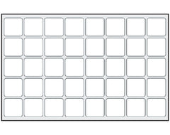 Shamrock Scientific Blank Label Shamrock Laboratory Use White Litho Paper 15/16 X 15/16 Inch - M-1036527-1146 - Pack of 1