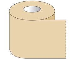 Shamrock Scientific Blank Label Tape Shamrock Multipurpose Label Tan Tape 1 X 500 Inch - M-1036532-2279 - Roll of 1