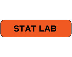 Shamrock Scientific Pre-Printed Label Shamrock Advisory Label Red Vac STAT LAB Black Alert Label 5/16 X 1-1/4 Inch - M-1036541-3859 - Roll of 1
