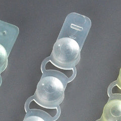 Globe Scientific Tube Cap Strip Polypropylene 8-Cap Strip Clear NonSterile