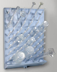 Globe Scientific Drying Rack 4-1/3 X 17-3/4 X 24-4/5 Inch For Draining and Drying All Types of Labware
