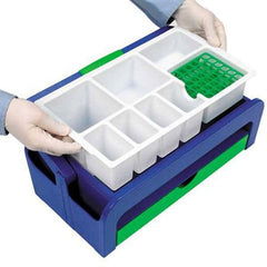 Market Lab Inc Phlebotomy Tray Droplet™ 6 X 9 X 16 Inch, 2 Disposable Inserts, One 13 mm Tube Rack For use with Replaceable Liners