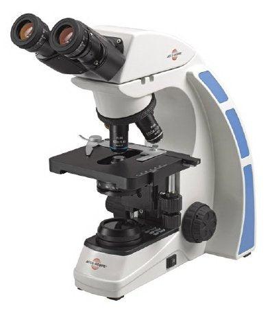 Accu-Scope Inc 3000-LED Series Microscope Siedentopf Type Binocular Head Infinity Plan Achromat 4X, 10X, 40XR, 100XR Oil 110 to 240V Mechanical Stage