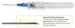 MedSource International Peripheral IV Catheter TrueSafe™ 22 Gauge 1 Inch Button Retracting Safety Needle - M-1037282-1455 - Case of 200