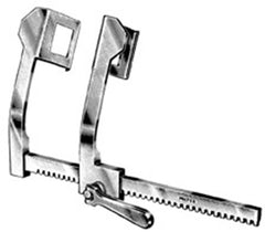 Miltex Rib Spreader Miltex® Curved Arms with Bar Ratchet Finochietto 48 X 65 mm Blades OR Grade - M-1037543-1186 - Each