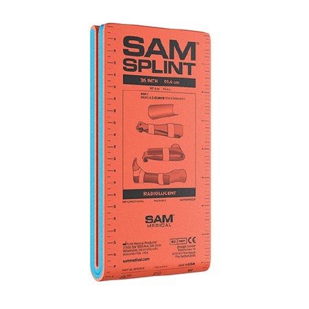 The Seaberg Company Cast Splint Sam® 4-1/4 Inch X 36 Inch Orange / Blue