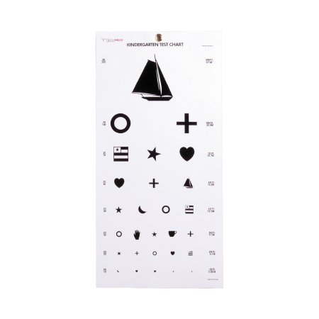 Preschool Eye Test Chart McKesson 20 Foot Measurement Acuity Test