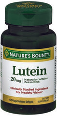 US Nutrition Eye Vitamin Supplement Nature's Bounty® Lutein 20 mg Strength Softgel 40 per Bottle