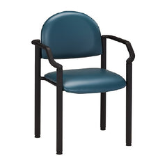 Clinton Industries Side Chair Premium Series Black With Armrests Solid Plywood, Foam