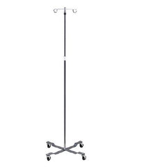 Clinton Industries Economy IV Pole Ram Horn Hooks 2-Hook 4 Legs Epoxy Coated Base, Easy Roll Ball Bearing Casters, 22 Inch Base Diameter - M-1038718-1826 - Each