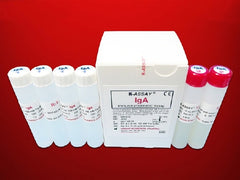 Kamiya Biomedical Company Reagent Kit K-ASSAY® Immunochemistry / Specific Protein Test Immunoglobulin A (IgA) For Chemistry Analyzers Capable of Accurate Readings at 700 nm 285 Tests R1: 4 X 20 mL, R2: 2 X 10 mL