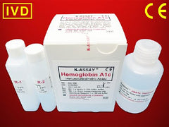 Kamiya Biomedical Company Reagent Kit K-ASSAY® Hemolysis HbA1c Test For Automated Chemistry Analyzers 166 Tests R1: 30 mL; R2: 10 mL; Hemolysis Reagent: 125 mL