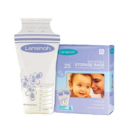 Lansinoh Lab Breast Milk Storage Bag Lansinoh® 6 oz. Polyethylene