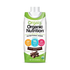 Orgain Inc Oral Supplement Orgain® Organic Nutritional Shake Creamy Chocolate Fudge Flavor Ready to Use 11 oz. Carton